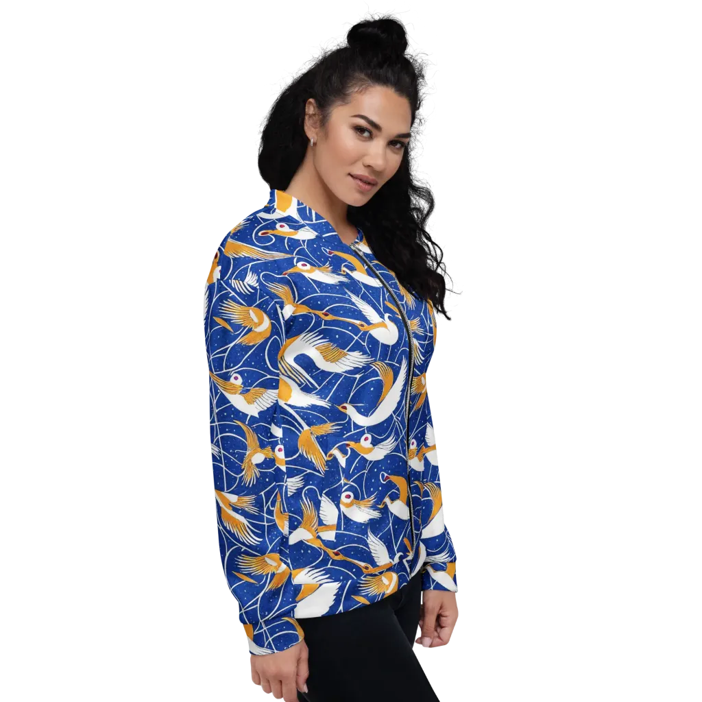 Saffron Flight on Bomber Jacket — Right