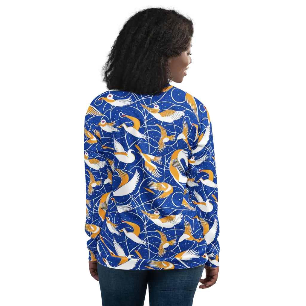 Saffron Flight on Bomber Jacket — Back