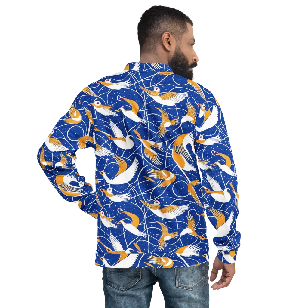 Saffron Flight on Bomber Jacket — Back
