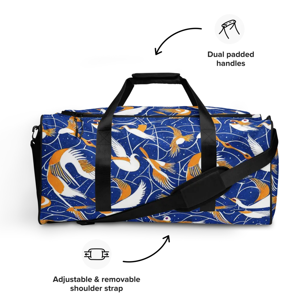 Saffron Flight on Duffle Bag — Front