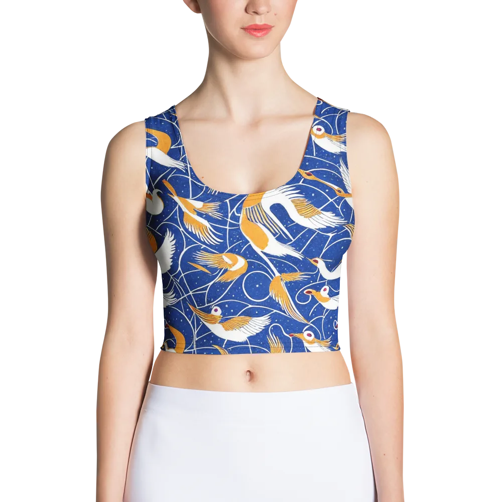 Saffron Flight on Crop Top — Front