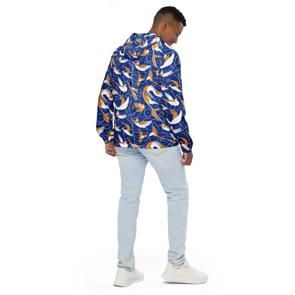 Saffron Flight on Men's Windbreaker — Back