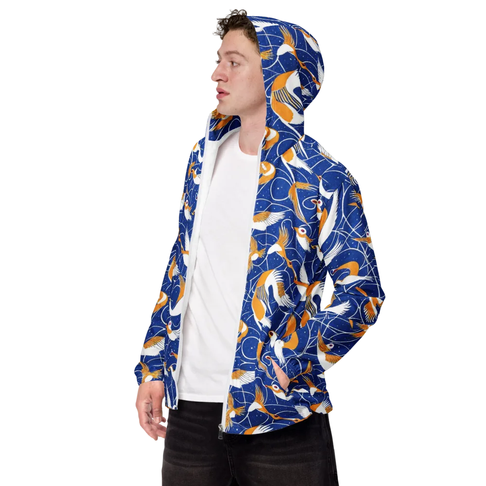 Saffron Flight on Men's Windbreaker — Left Front