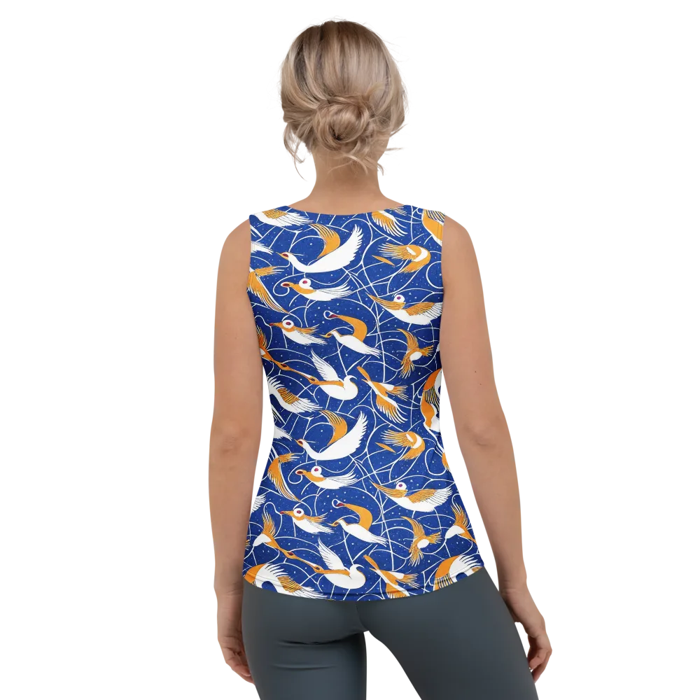 Saffron Flight on Women's Tank Top — Back