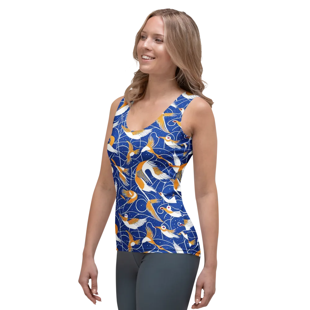Saffron Flight on Women's Tank Top — Left Front