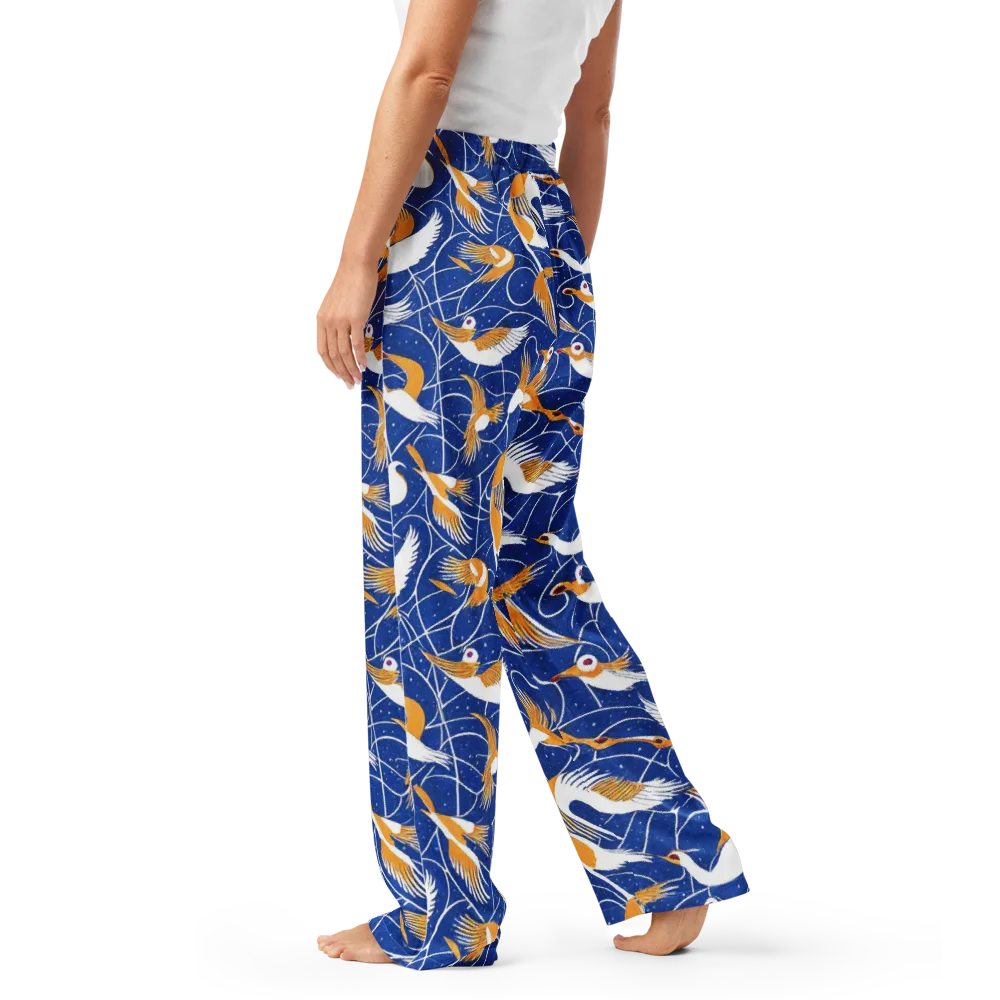 Saffron Flight on Women's Pajama Pants — Left