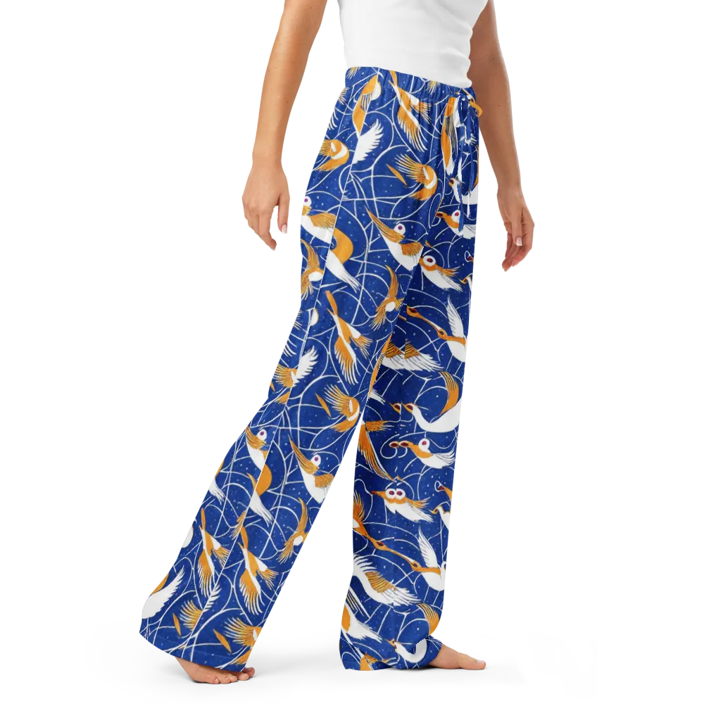 Saffron Flight on Women's Pajama Pants — Right Front
