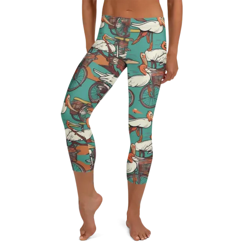 Tropicodrome on a Capri Leggings