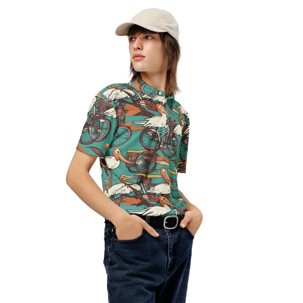 Tropicodrome on Men's Slim Fit Polo Shirt — Right Front