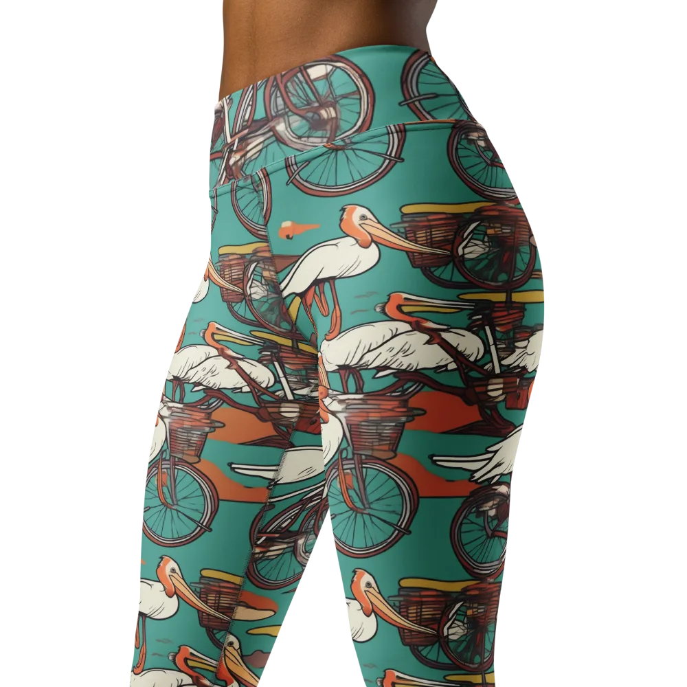 Tropicodrome on Yoga Leggings — Left Front