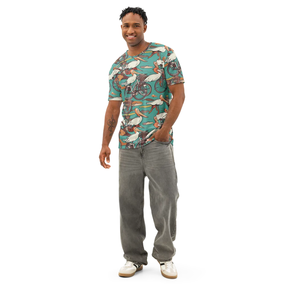 Tropicodrome on Men's Cotton Crew Neck T-Shirt — Front
