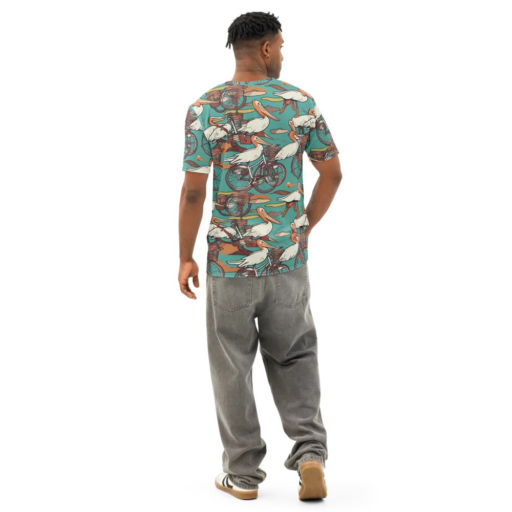 Tropicodrome on Men's Cotton Crew Neck T-Shirt — Back