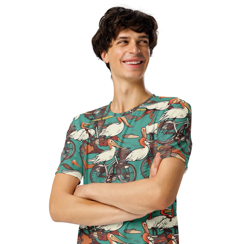 Tropicodrome on Men's Crew Neck T-Shirt — Left Front