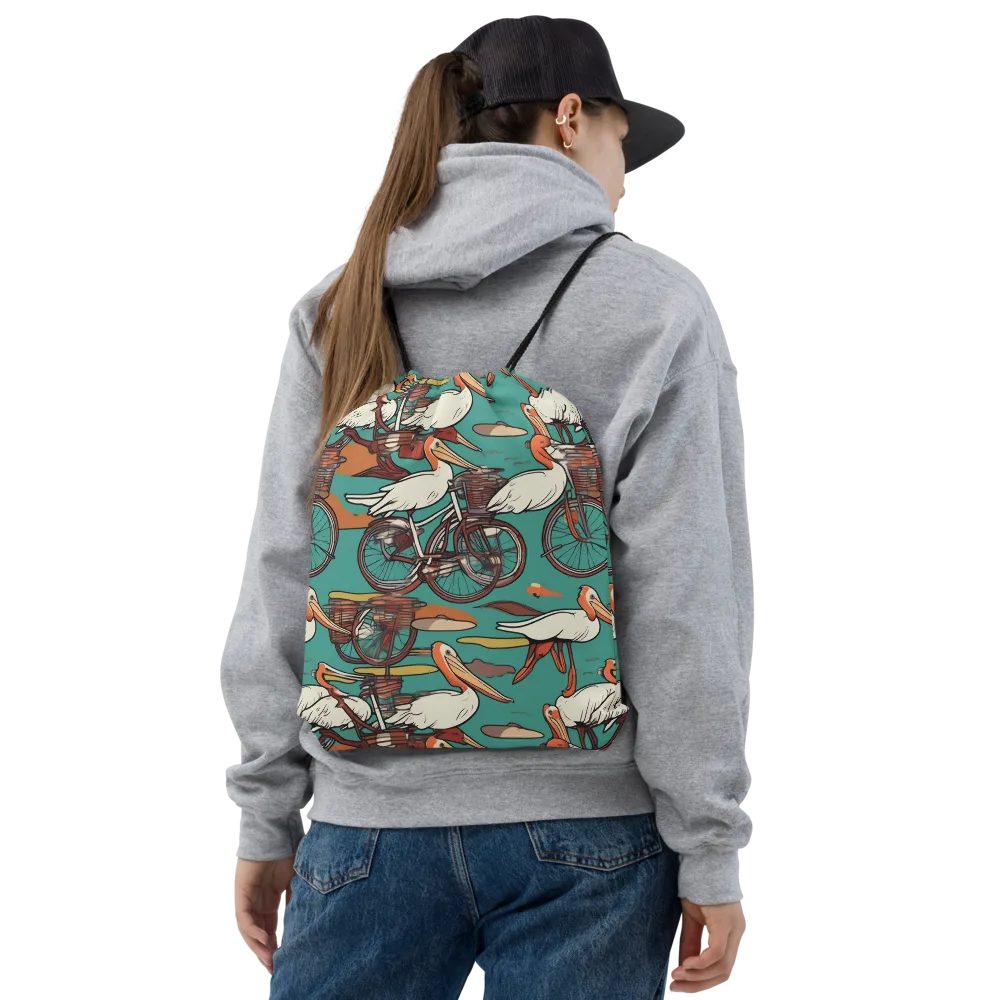 Tropicodrome on Drawstring Bag — Front