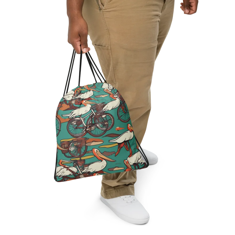 Tropicodrome on Drawstring Bag — Front