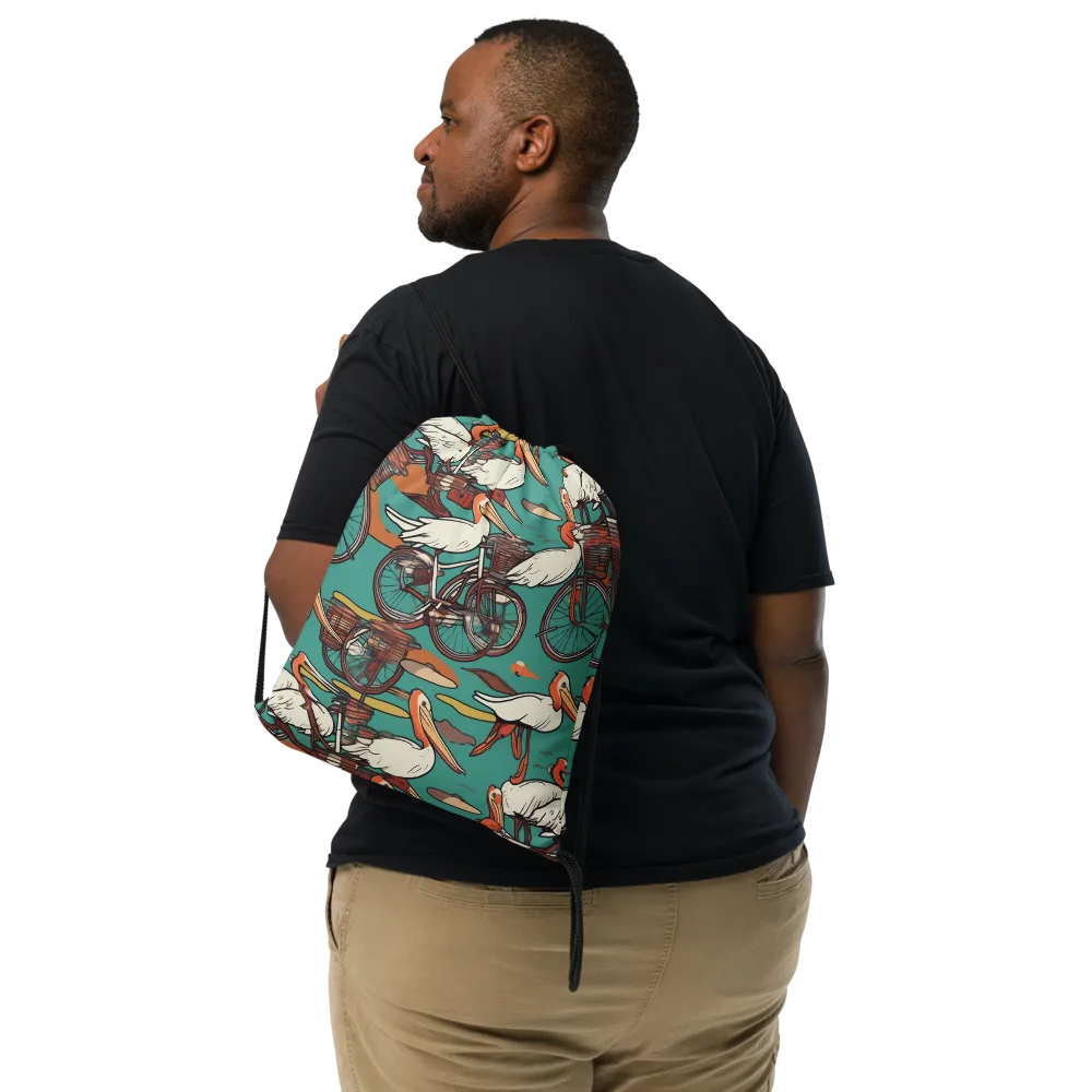 Tropicodrome on Drawstring Bag — Front