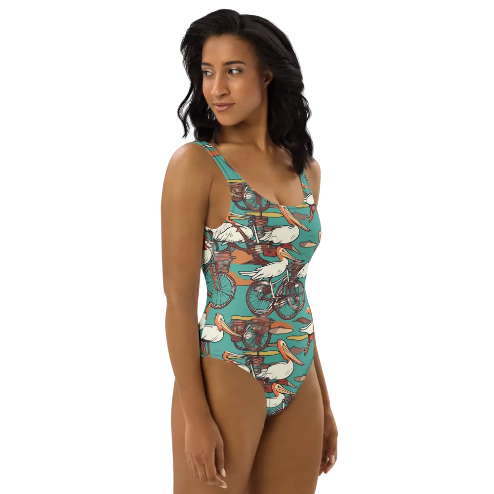 Tropicodrome on One-Piece Swimsuit — Right