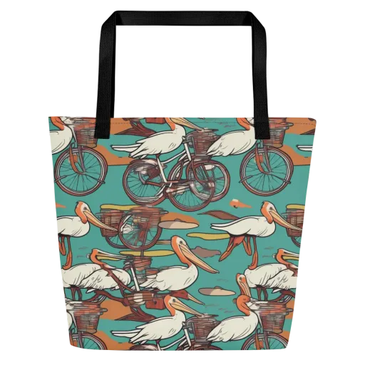 Tropicodrome on a Large Tote Bag W/ Pocket
