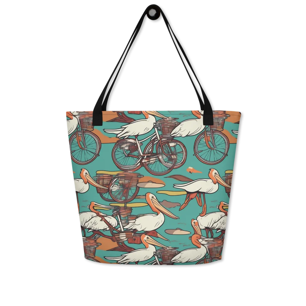 Tropicodrome on Large Tote Bag W/ Pocket — Front