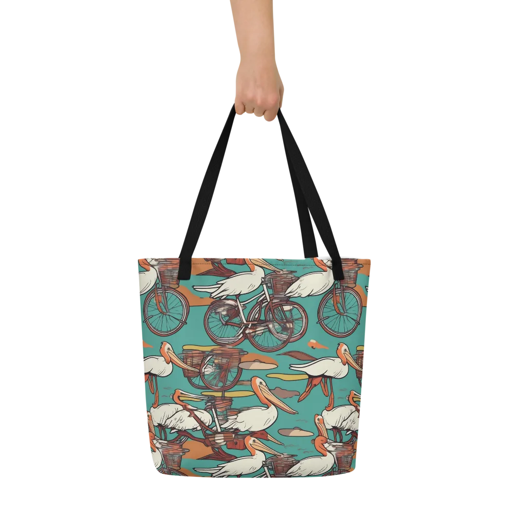 Tropicodrome on Large Tote Bag W/ Pocket — Front