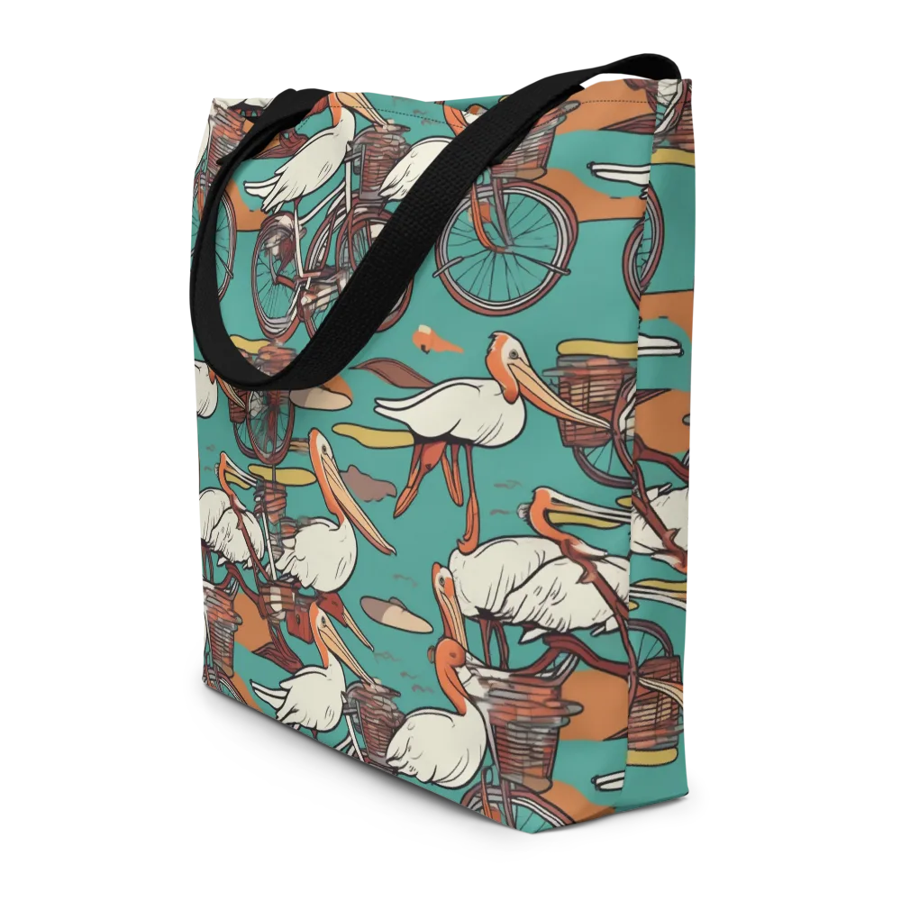 Tropicodrome on Large Tote Bag W/ Pocket — Front