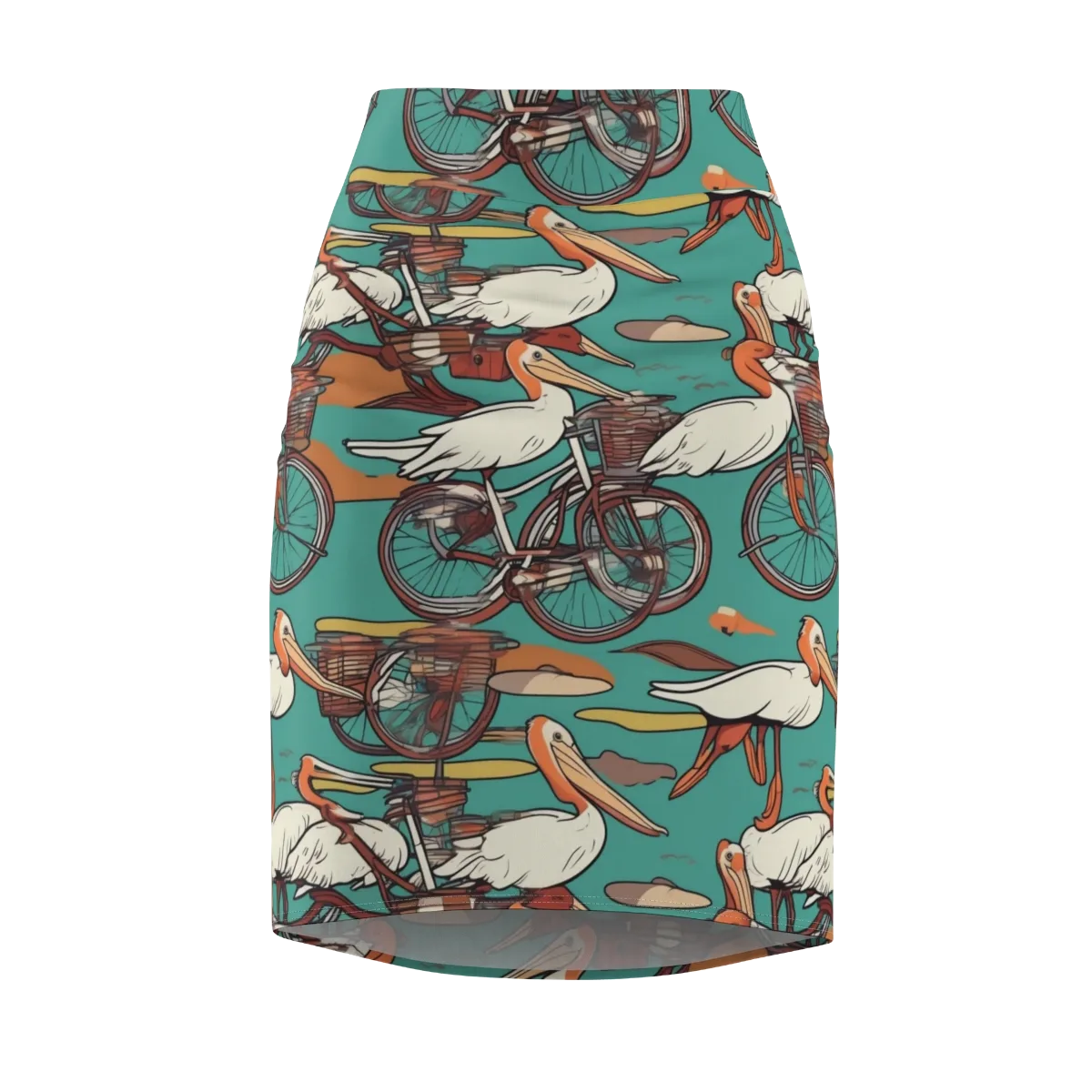 Tropicodrome on Pencil Skirt — Front