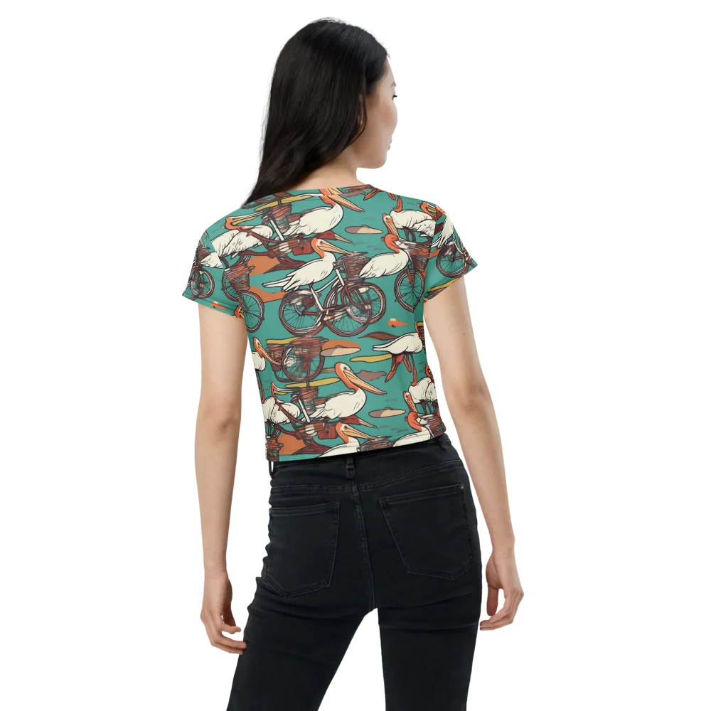 Tropicodrome on Crop Tee — Back