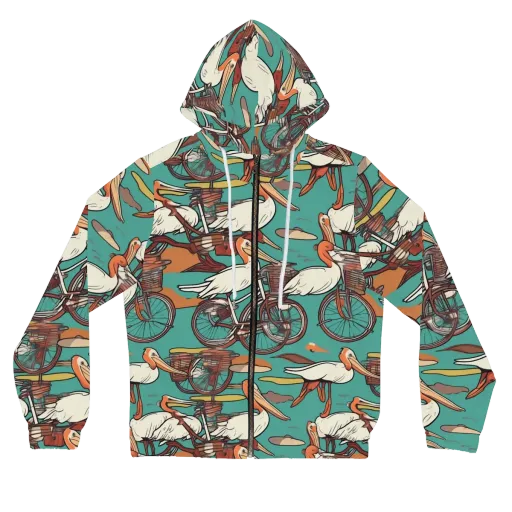 Tropicodrome on a Women's Full-Zip Hoodie