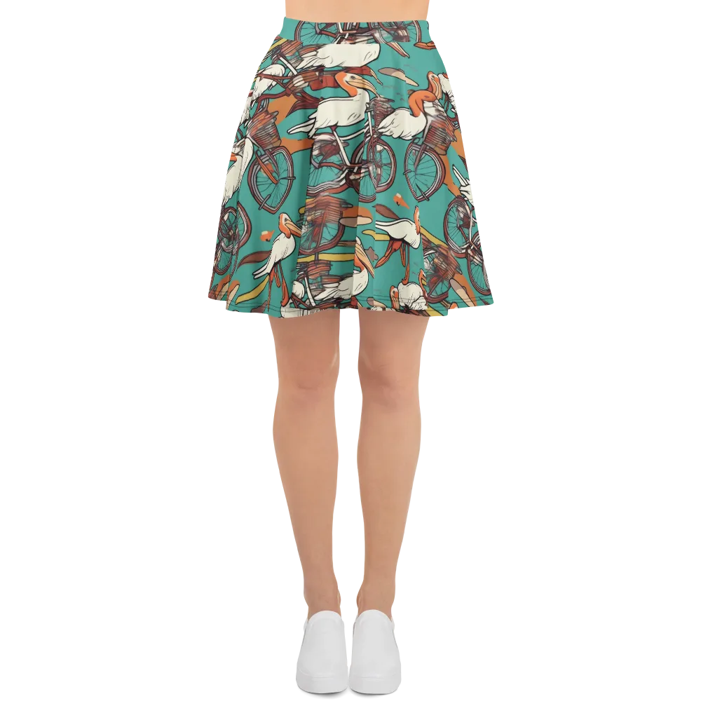 Tropicodrome on Skater Skirt — Front