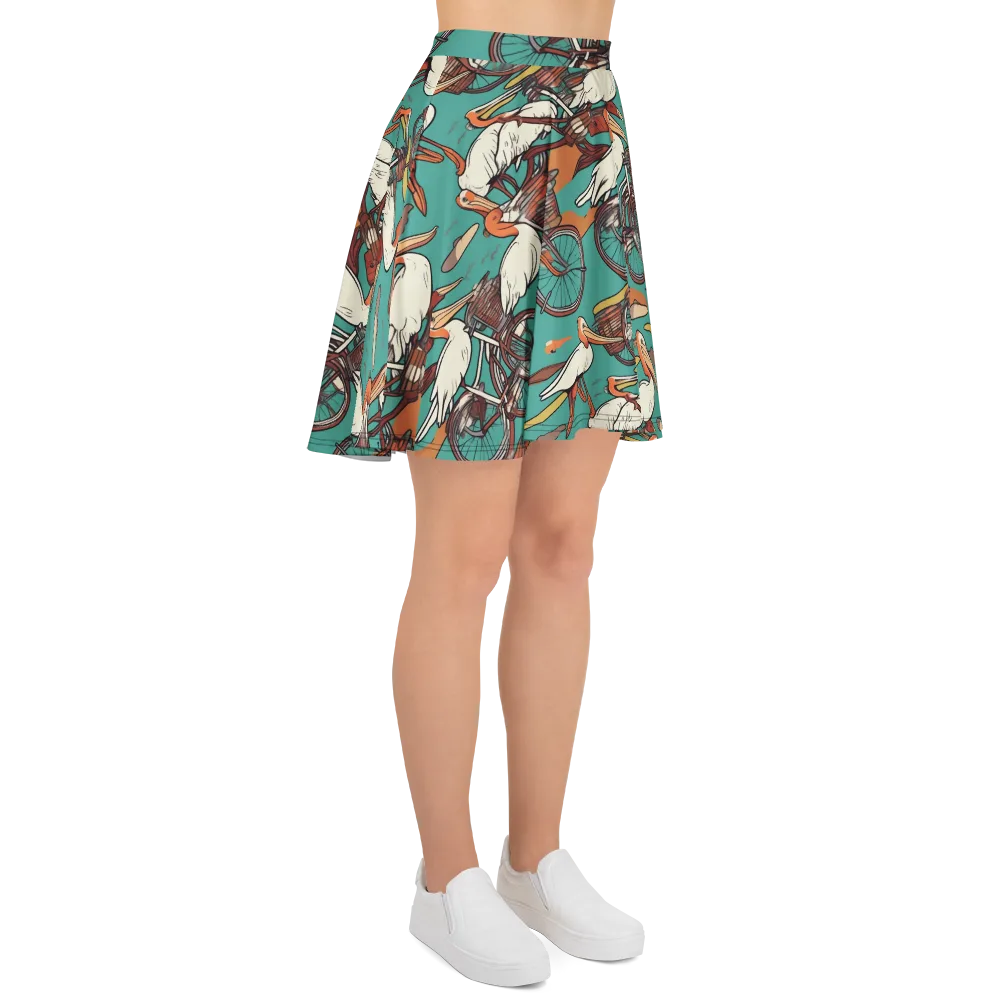 Tropicodrome on Skater Skirt — Right