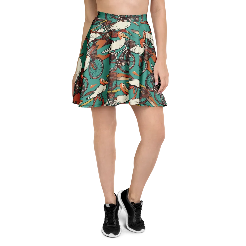 Tropicodrome on Skater Skirt — Front