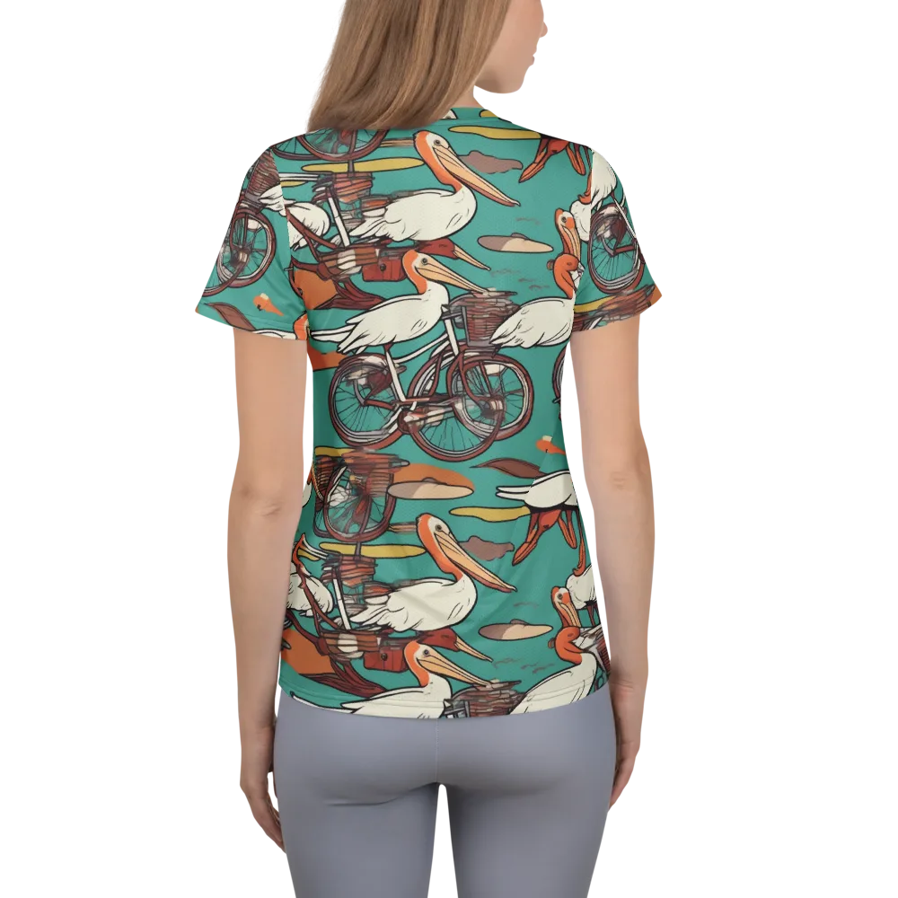 Tropicodrome on Women's Athletic T-Shirt — Back