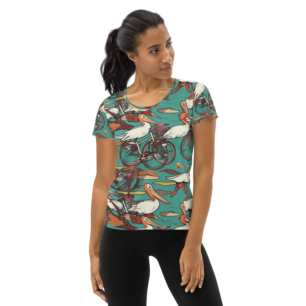Tropicodrome on Women's Athletic T-Shirt — Front