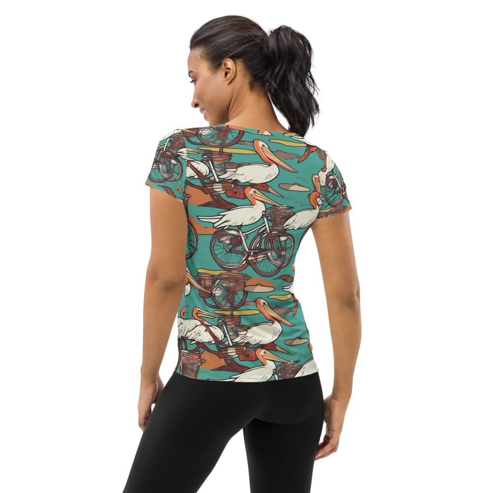 Tropicodrome on Women's Athletic T-Shirt — Back