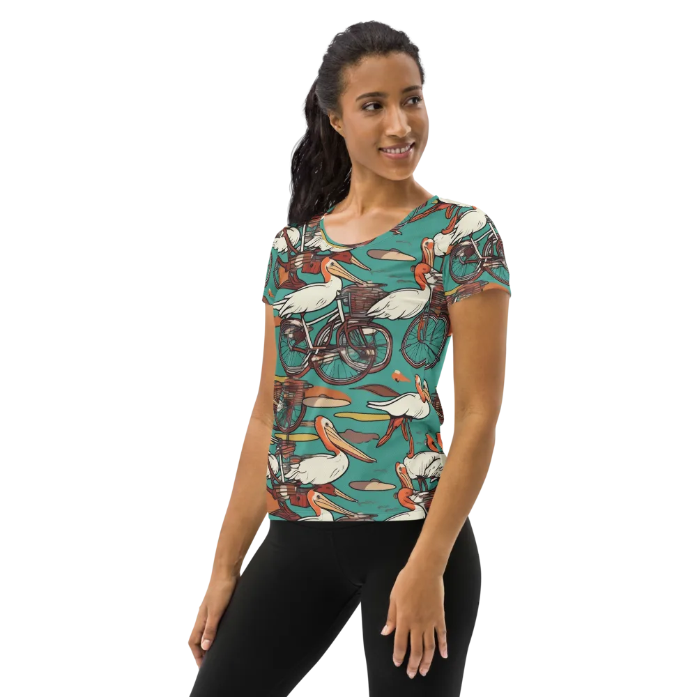 Tropicodrome on Women's Athletic T-Shirt — Left
