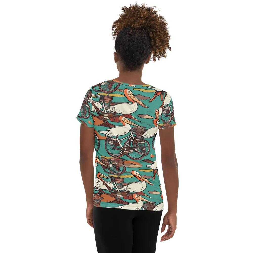 Tropicodrome on Women's Athletic T-Shirt — Back