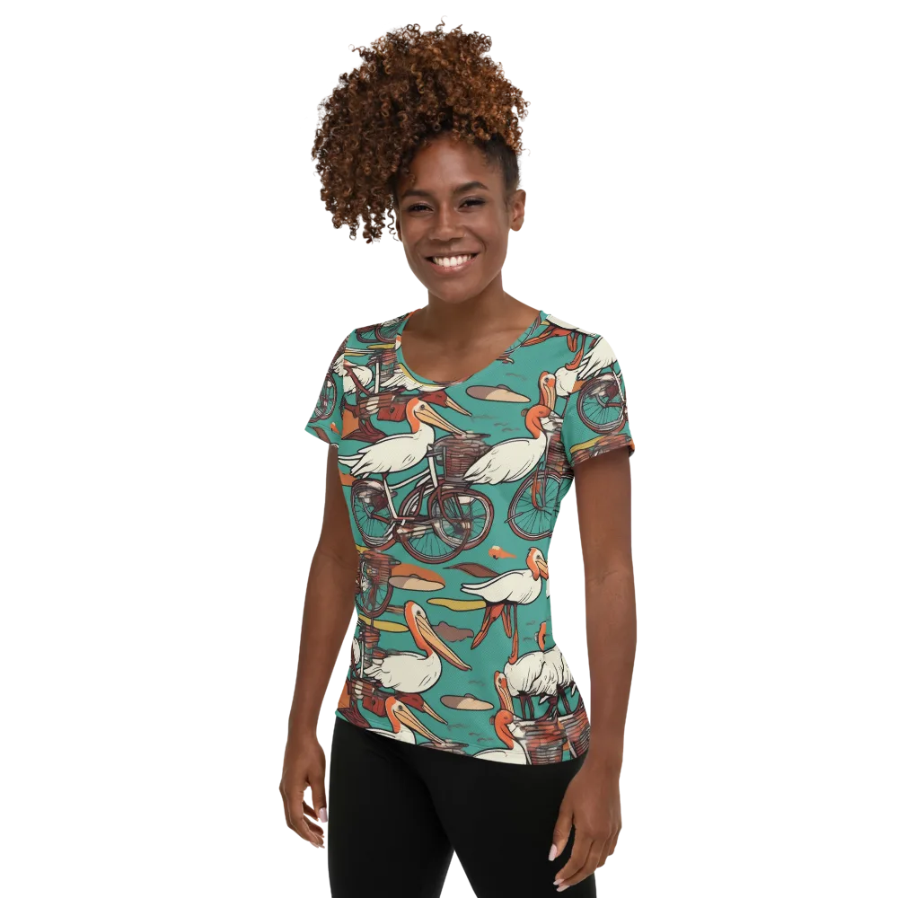 Tropicodrome on Women's Athletic T-Shirt — Left