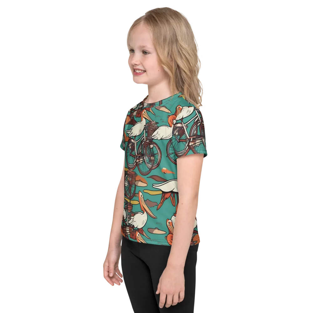 Tropicodrome on Kids Crew Neck T-Shirt — Left