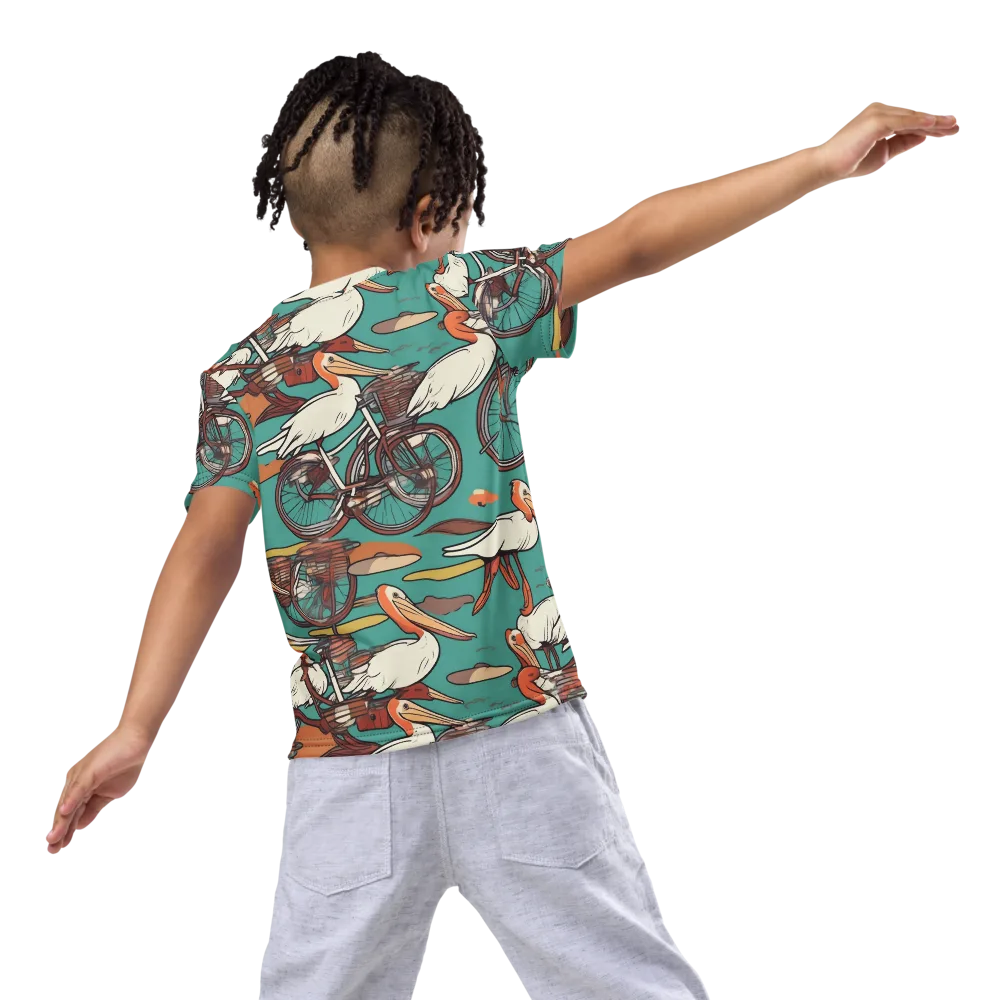 Tropicodrome on Kids Crew Neck T-Shirt — Back