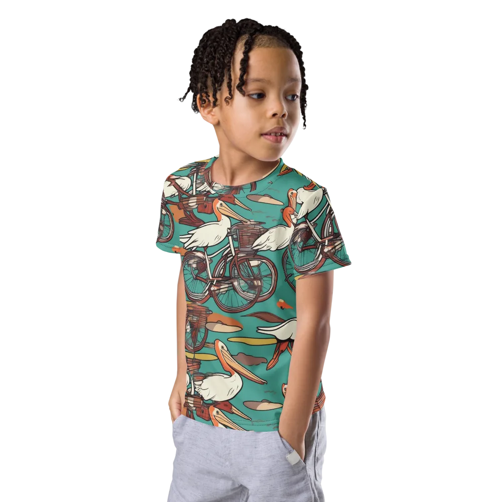 Tropicodrome on Kids Crew Neck T-Shirt — Left Front