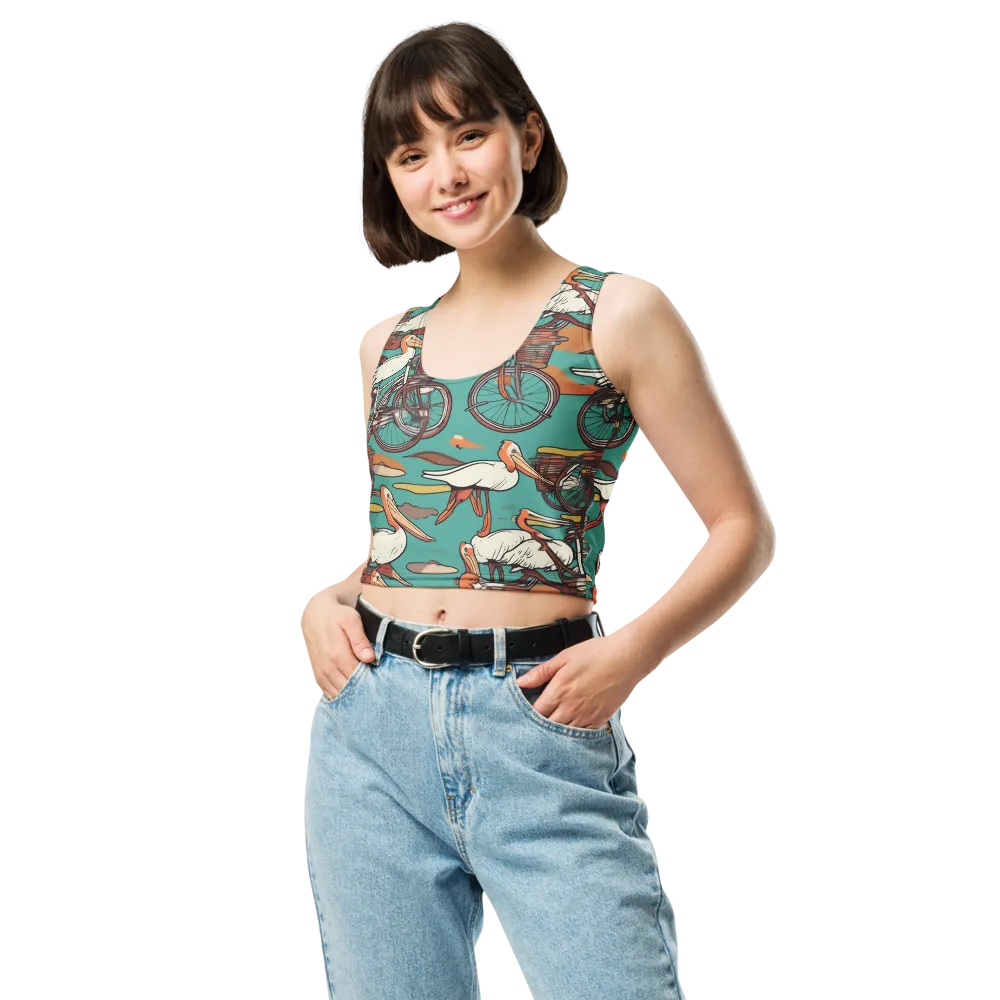 Tropicodrome on Crop Top — Front