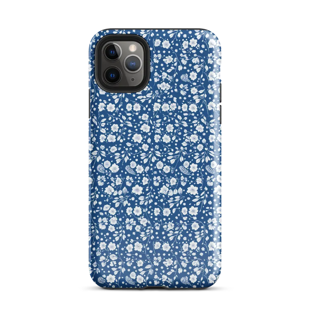 Cobalt Bloom on Tough Case for iPhone® — Front