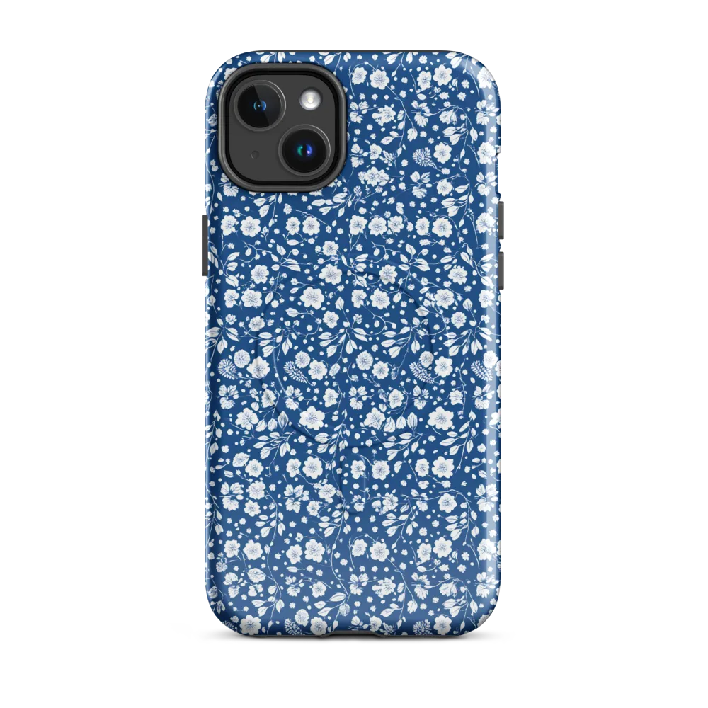 Cobalt Bloom on MagSafe Tough Case for iPhone® — Front