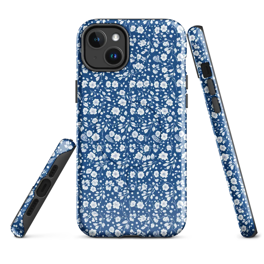 Cobalt Bloom on MagSafe Tough Case for iPhone® — Front