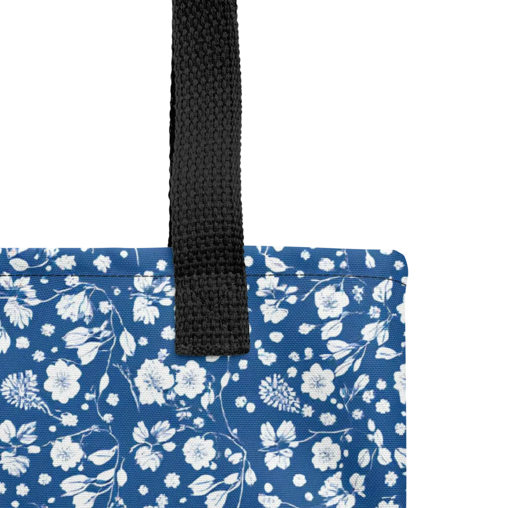 Cobalt Bloom on Tote Bag — Product details