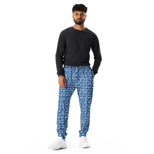 Cobalt Bloom on a Men's Joggers