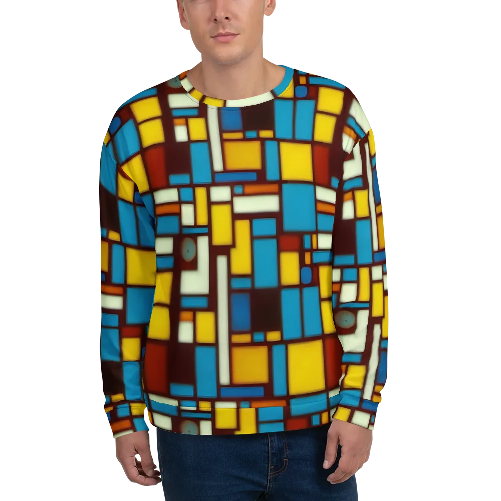 Burgundy Blocks on Sweatshirt — Front