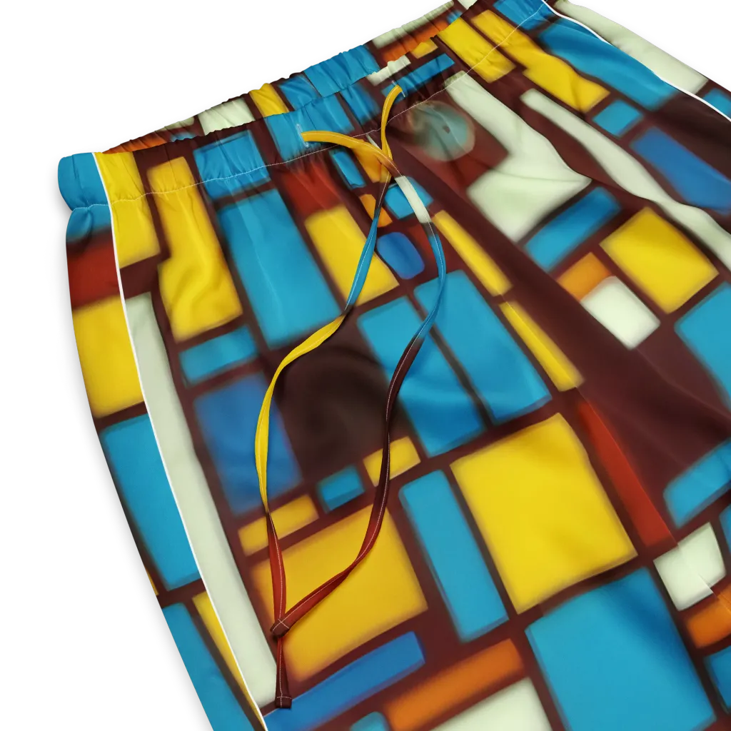 Burgundy Blocks on Women's Pajama Pants — Product details