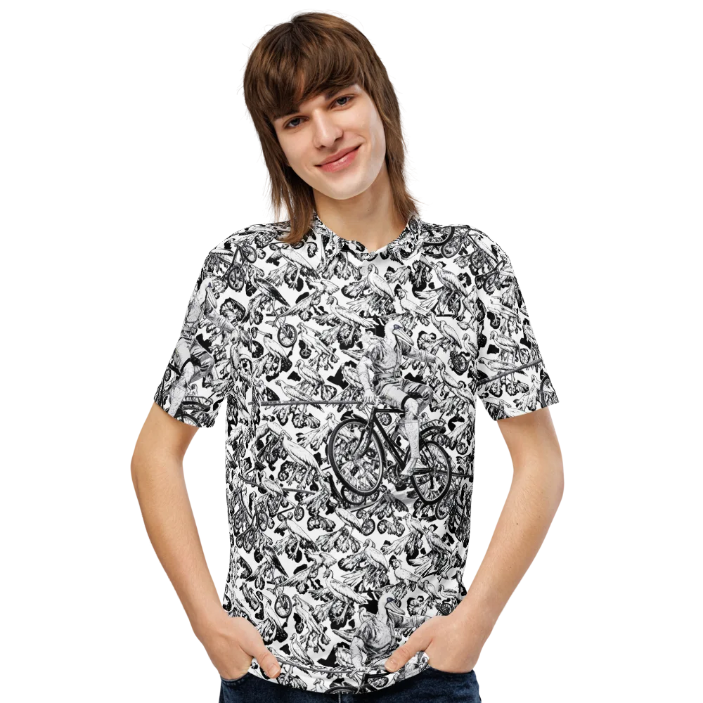 Pelican Velocity on Men's Slim Fit Polo Shirt — Front