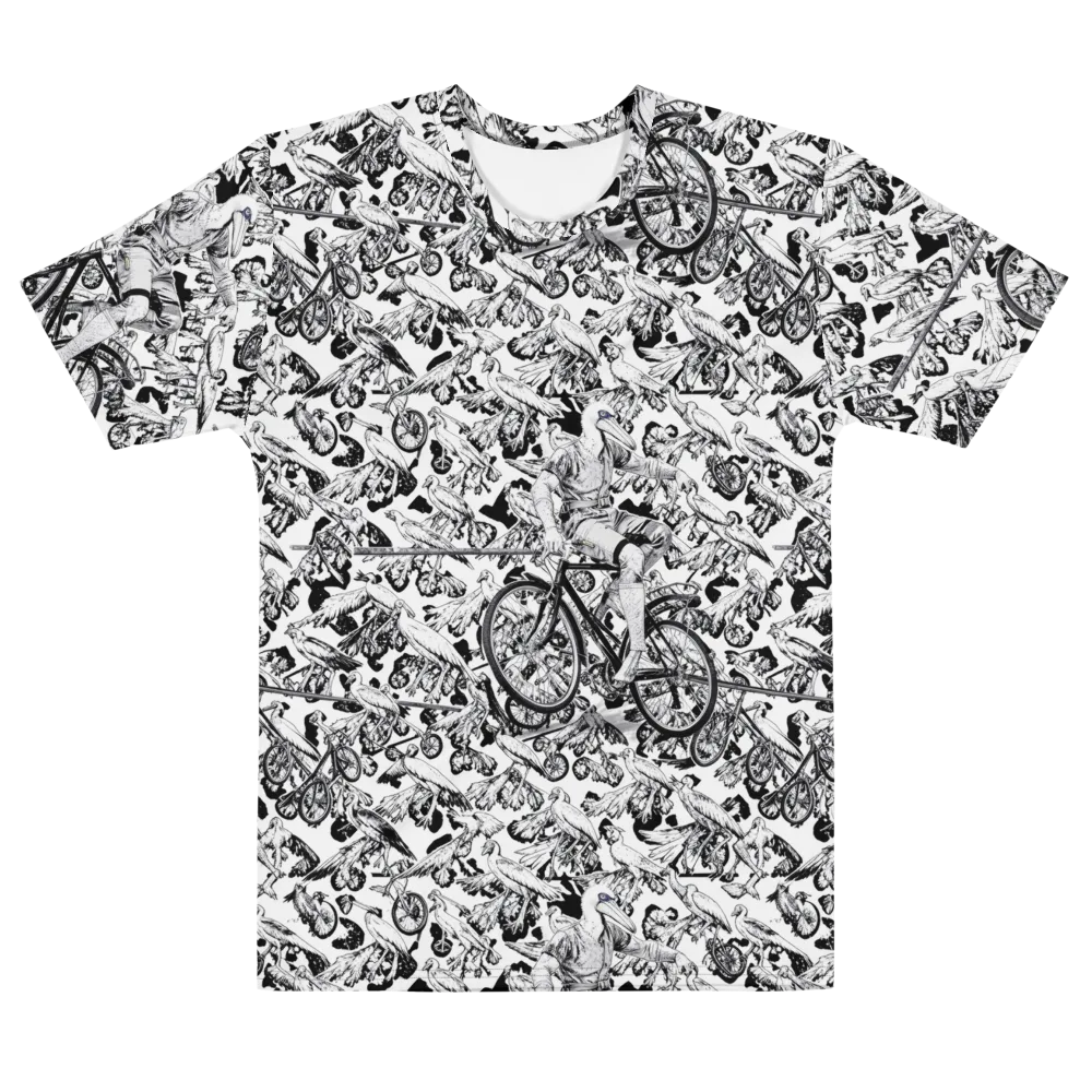 Pelican Velocity on Men's Cotton Crew Neck T-Shirt — Front